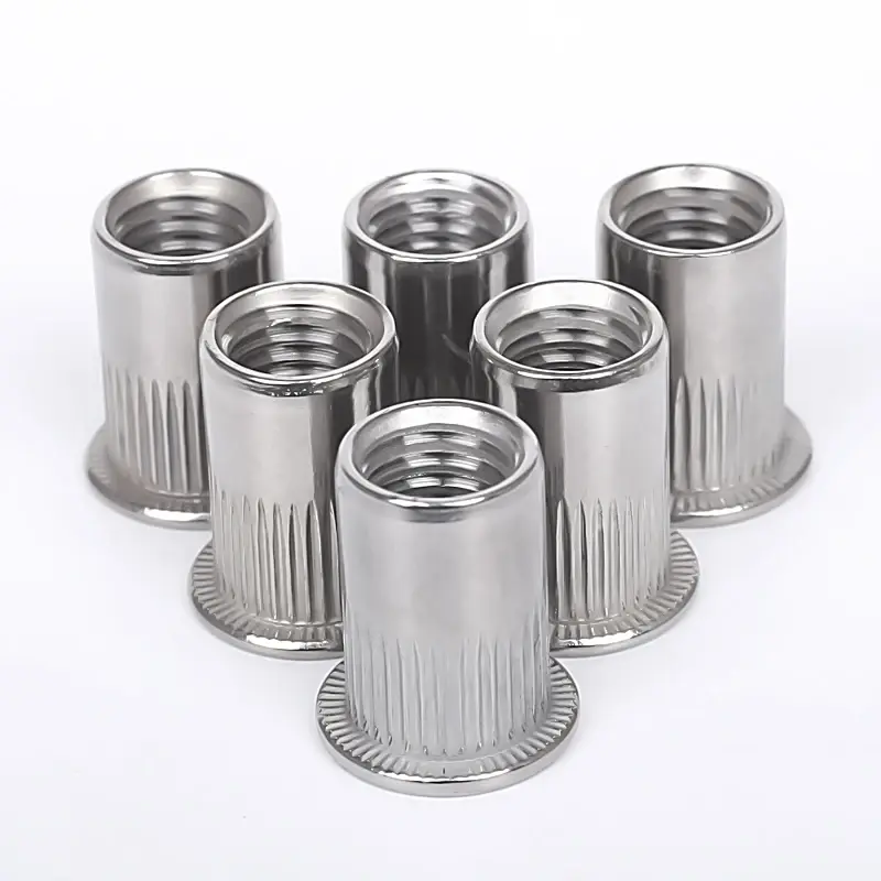 Flat Head ဒေါင်လိုက် Knurled Rivet Nut