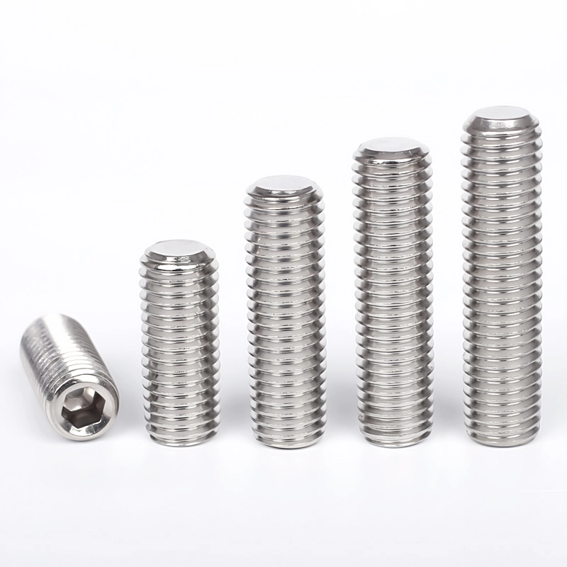 Stainless Steel DIN 913 Flat End Set ဝက်အူ